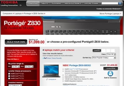 Portege Z830 и Z835 - два нови и много леки ултрабука от Toshiba