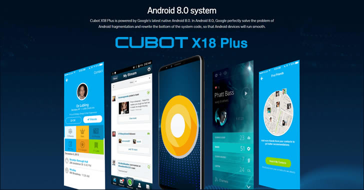 Cubot X18 Plus Android 8