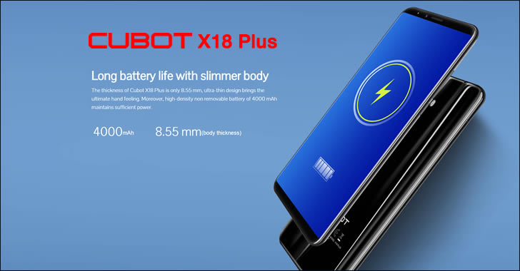 Cubot X18 Plus battery