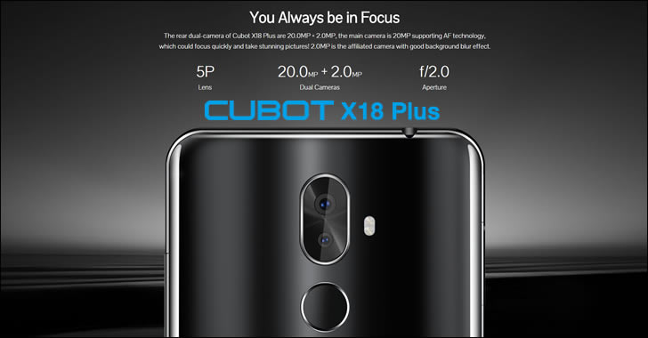 Cubot X18 Plus camera