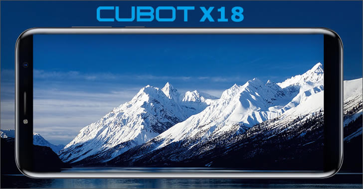 Cubot X18 display