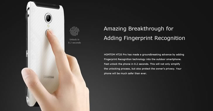 Homtom HT20 Pro fingerprint
