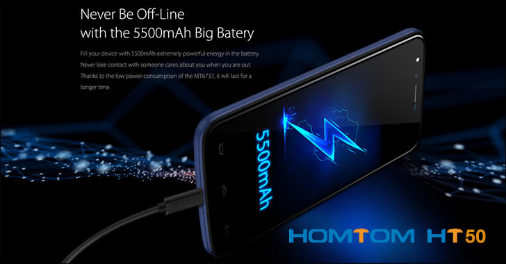 Homtom HT50 battery