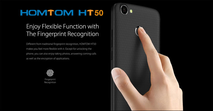 Homtom HT50 fingerprint