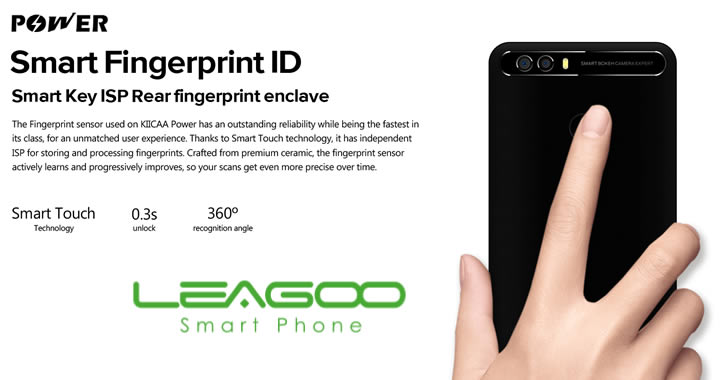 Leagoo Kiicaa Power fingerprint