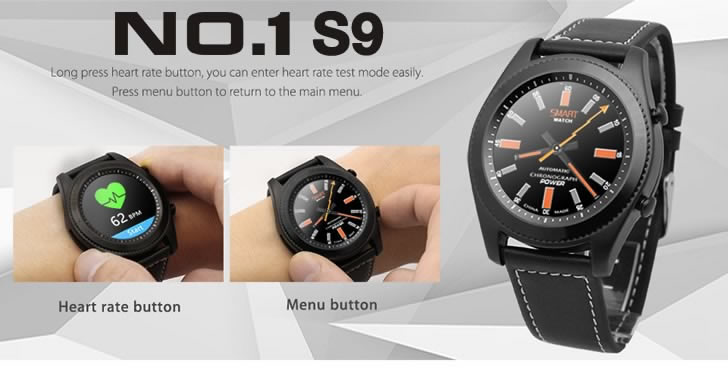 NO.1 S9 Heart Rate Smartwatch