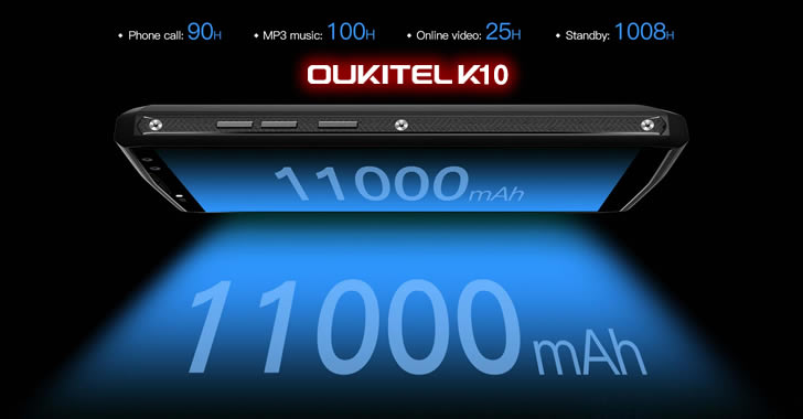 Oukitel K10 battery