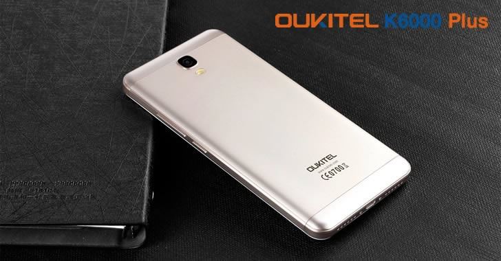 Oukitel K6000 Plus gold back