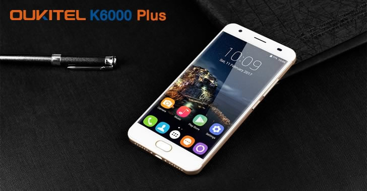 Oukitel K6000 Plus gold front