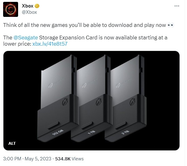Seagate намалява цените на външните памети Storage Expansion Card за игрови конзоли Xbox Series X и Series S 