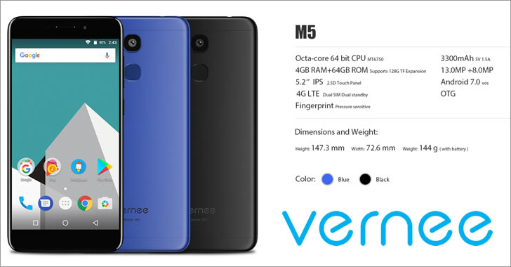 Vernee M5 colors