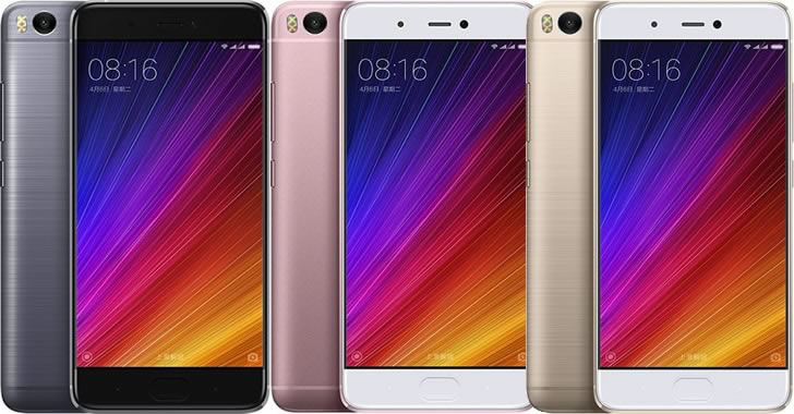 Xiaomi Mi 5S colors