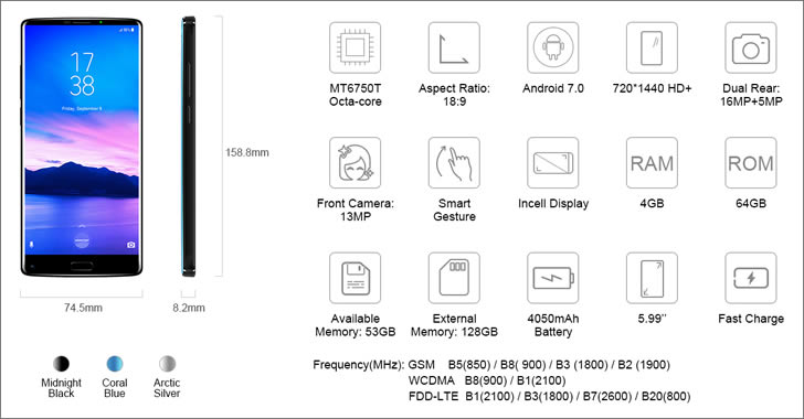 Homtom S9 Plus specifications