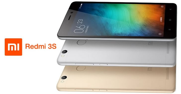 Xiaomi Redmi 3s back - front