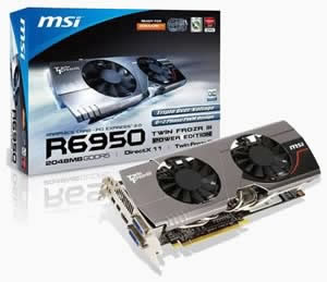 MSI пуска Radeon HD 6950 видеоускорител с Twin Frozr III охлаждане