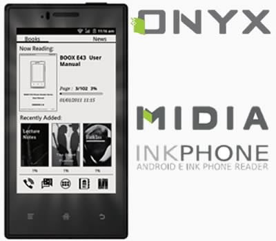 E Ink смартфонът Onyx Midia се появява в Европа на цена от 140 евро през април