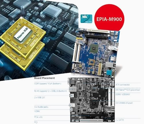 VIA анонсира първата mini-ITX платка с двуядрен VIA Nano X2 E-Series процесор