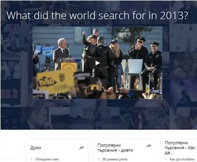 Огледален свят, Къртицата и Vip Brother сред най-търсените фрази в България за 2013