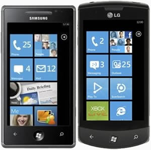 Samsung и LG вадят на пазара Windows Phone 7 телефони...