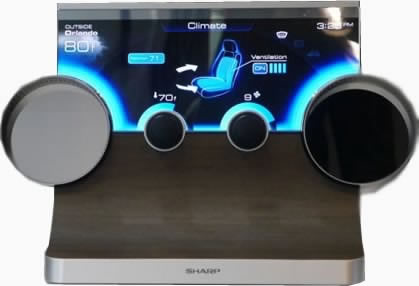 Sharp демонстрира екрани със свободни форми на CEATEC 2014