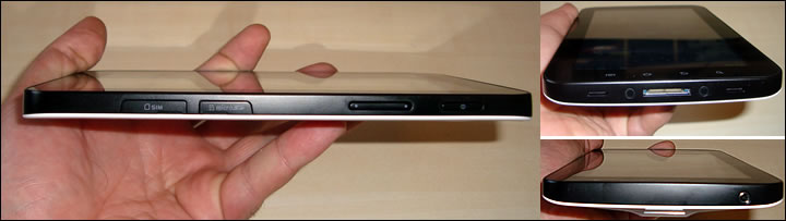 Samsung Galaxy Tab - Design , Controls