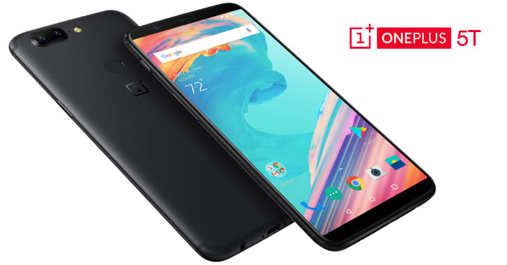 OnePlus 5T front back