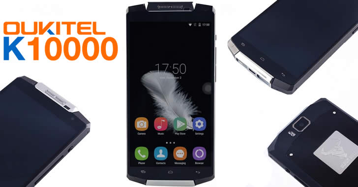 Oukitel K10000 - смартфонът с най-голяма батерия