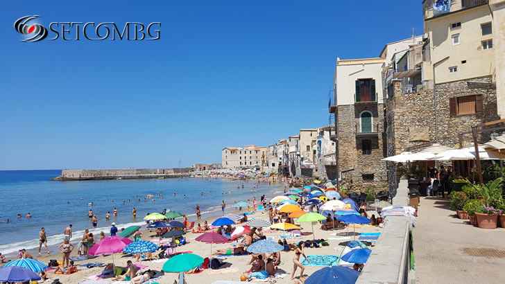 Cefalu beach