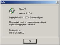 CloneCD версия 3.1.0.0 на нашето FTP...