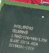 Celeron Willamette 128 1.7Ghz, 0.18 микрона... 