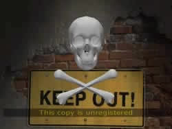 Keep Out скрийнсейвър...