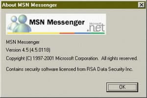 MSN Messenger 4.5 build 118