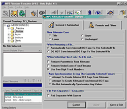 MP3 Filename Formatter, версия 4.5.041 - удобен менажер за MP3 файлове...