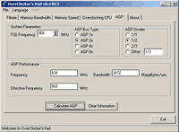 OverClocker's Pad, версия 0.4 RC3