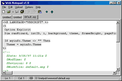 Web Notepad - удобен текстов редактор с поддръжка на HTML...
